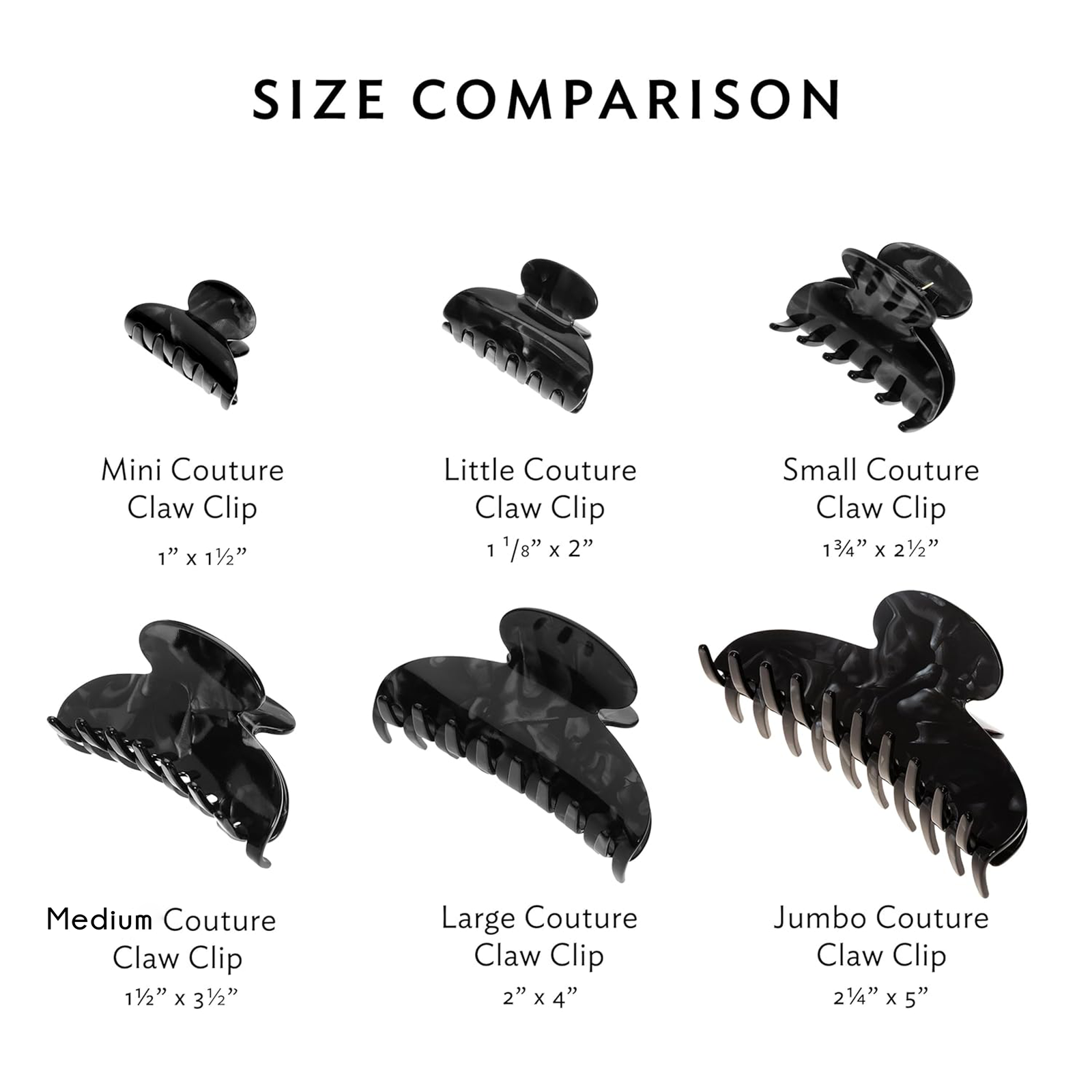 France Luxe Couture Claw Clip French Classic Small In Tokyo — image 6 of 8